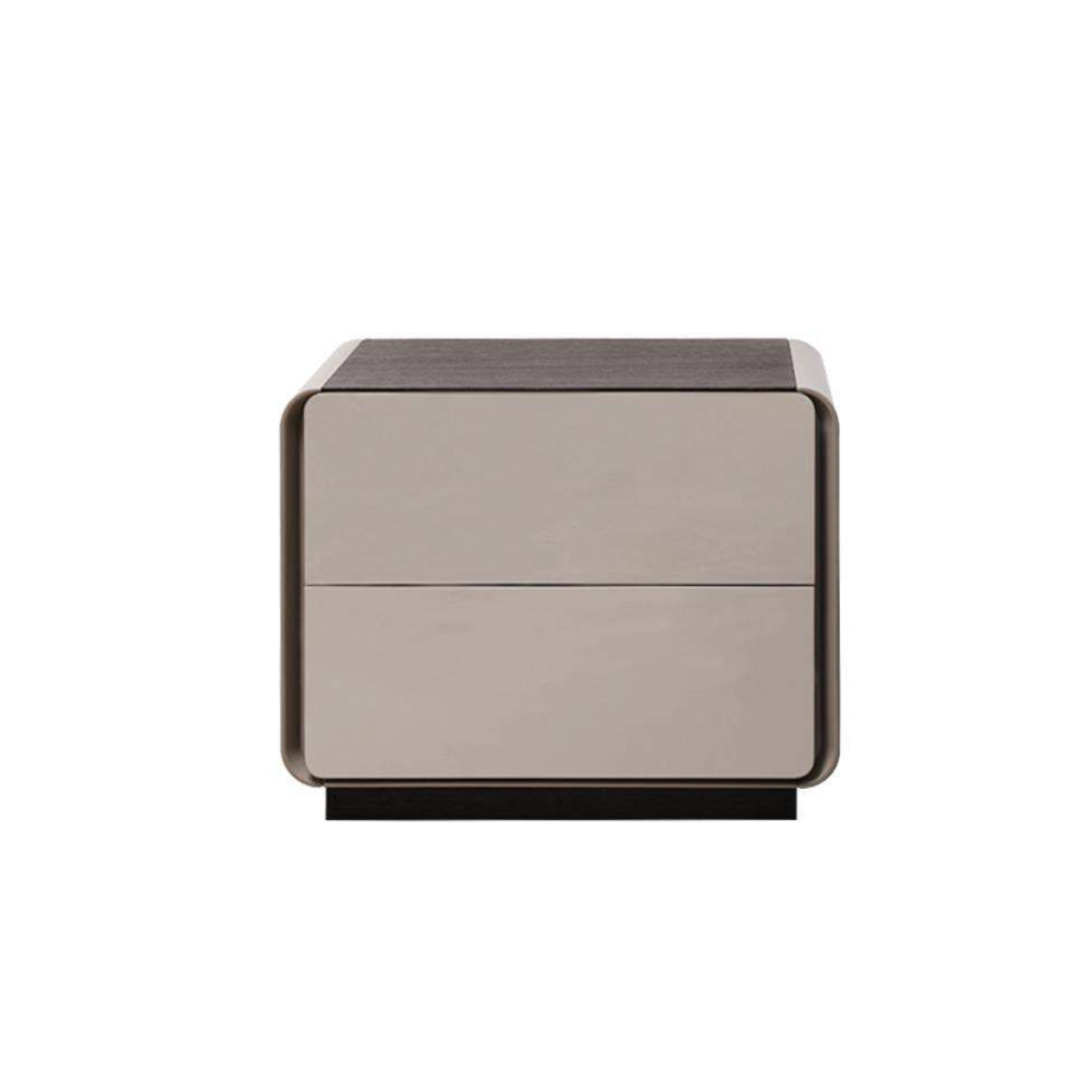 Rounded Corner Bicolor Nightstand